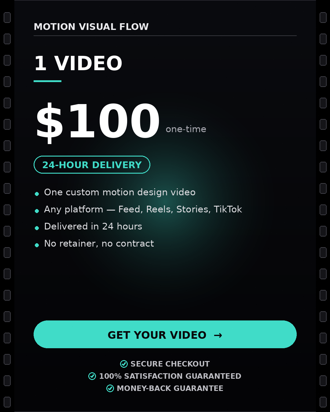 Custom Motion Design Video — 24-Hour Delivery